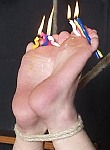 Koko Li japanese bastinado and foot fetish bondage